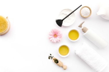 Farklı yağlar ve spa için donatım