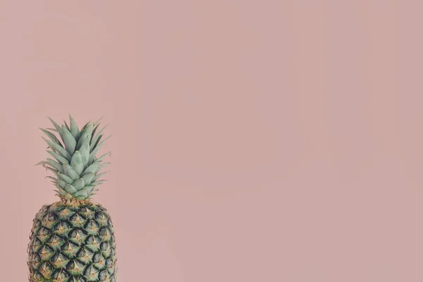 Fresh Pineapple Fruit Light Pink Background — Stock Photo, Image