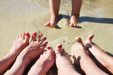 kadın çıplak ayak parmakları Tamam