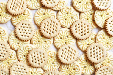 farklı yuvarlak kurabiye