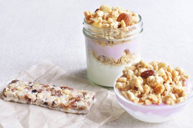 meyveli gevrek Yunan yoğurt