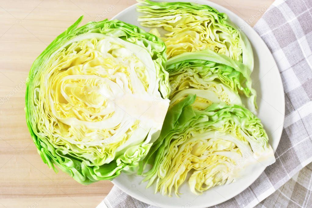 fresh chopped head of cabbage