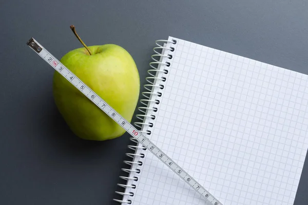 Diet plan notepad Stock Image