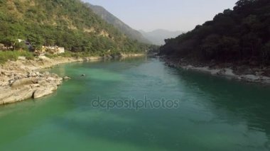 Ganga nehir havadan görünümü