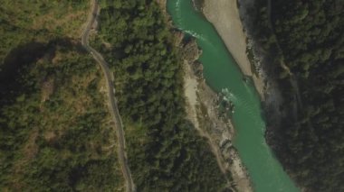 Ganga nehir havadan görünümü