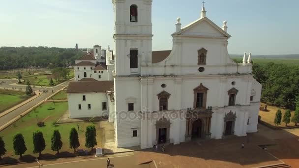 Antigua iglesia de Goa — Vídeo de stock