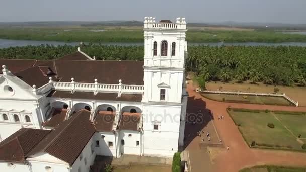 Antigua iglesia de Goa — Vídeo de stock
