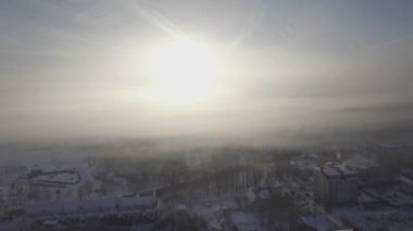 Hava kış kenti Voronej, 2016 yıl, Şubat.  