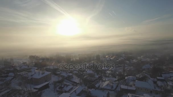 Hava kış kenti Voronej, 2016 yıl, Şubat. — Stok video