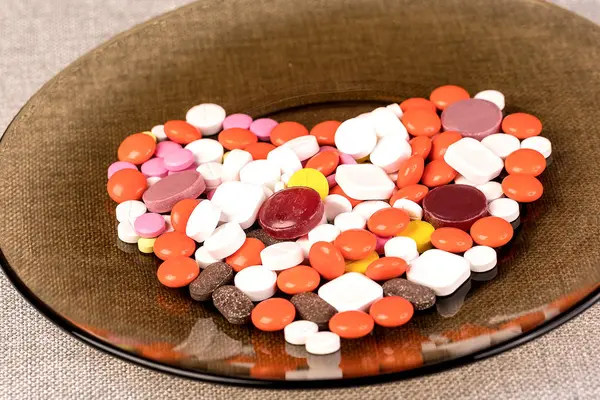 Artigos Médicos Para Recuperação Das Pessoas Comprimidos Medicamentos — Fotografia de Stock