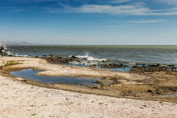 Vacker Strandpromenad Vid Havet För Rekreation Och Promenader — Stockfoto