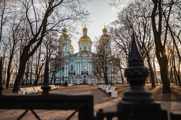 São Petersburgo Rússia Catedral Naval São Nicolau Catedral Naval São — Fotografia de Stock