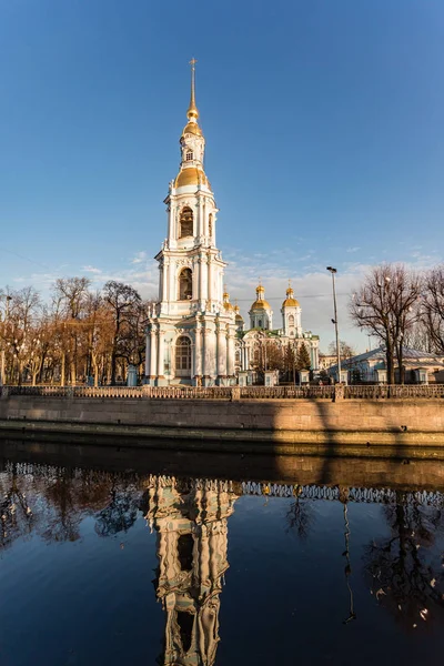 San Petersburgo Rusia Catedral Naval San Nicolás Catedral Naval San — Foto de Stock