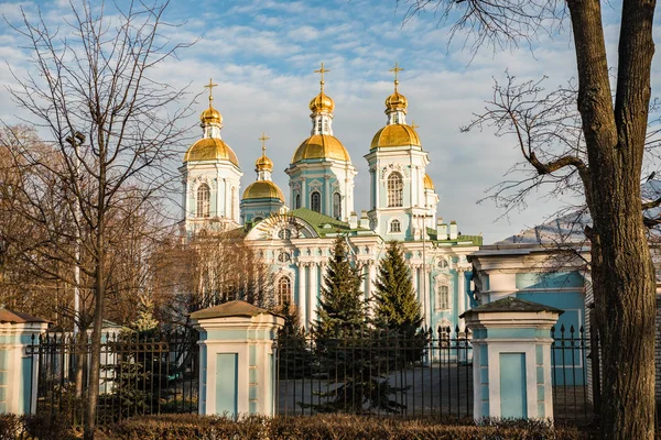Petersburg Russia Naval Cathedral Nicholas Naval Cathedral Nicholas — 스톡 사진