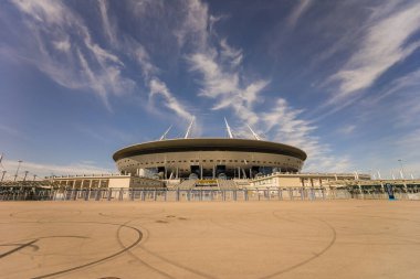 23 Mayıs 2020 Saint Petersburg, Rusya. St. Petersburg Arena 'da. Güzel güneşli bir gün.