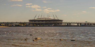 23 Mayıs 2020 Saint Petersburg, Rusya. St. Petersburg Arena 'da. Güzel güneşli bir gün.