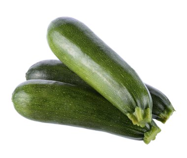 yeşil kabak sebze üzerinde beyaz izole