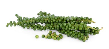 beyaz zemin üzerine biber tohumları