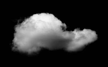 Siyah arkaplan üzerindeki bulutlar