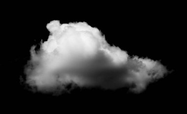 Siyah arkaplan üzerindeki bulutlar