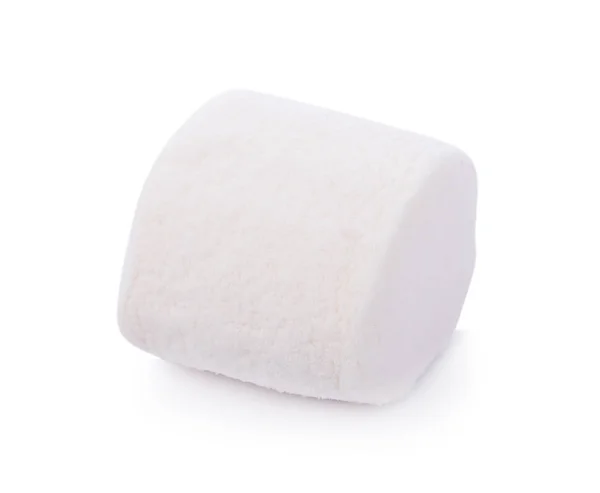 White marshmallows on white background — Stock Photo, Image