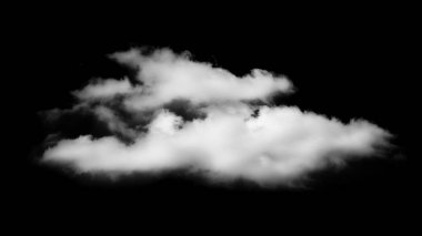 Siyah arkaplan üzerindeki bulutlar