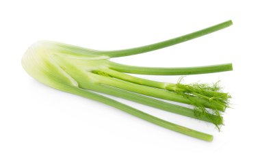 Beyaz arka plan üzerinde izole portre taze rezene ampul