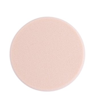 beyaz zemin üzerinde kozmetik süngerler