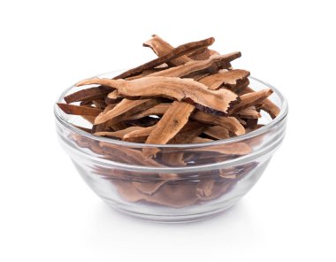 Ganoderma Lucidum beyaz arkaplanda izole