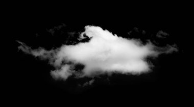 Siyah arkaplan üzerindeki bulutlar