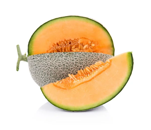 Melon isolé sur fond blanc — Photo