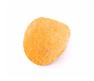 Patates cipsi beyaz arkaplanda izole