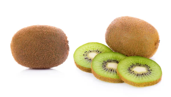 Kiwi-Frucht isoliert auf weißem Hintergrund — Stockfoto