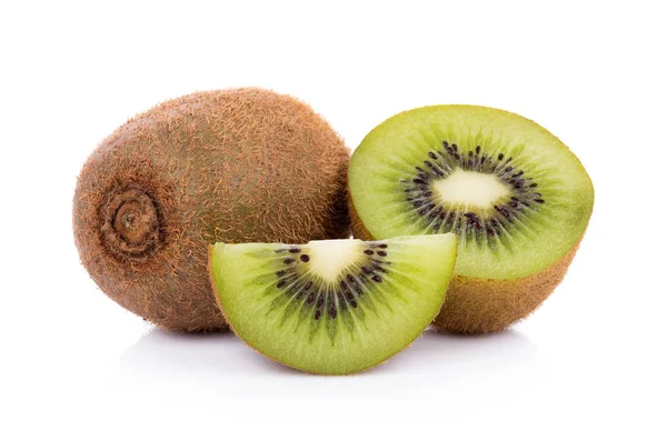 Kiwi-Frucht isoliert auf weißem Hintergrund — Stockfoto