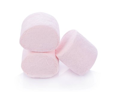 beyaz zemin üzerinde Marshmallows