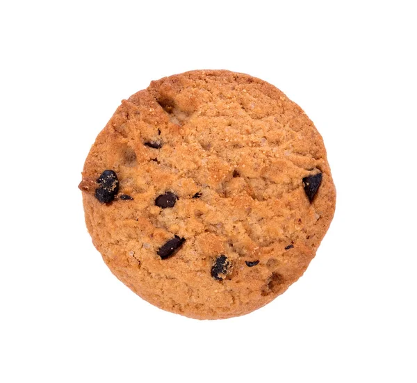 Chocolate Chip Cookie auf weißem Hintergrund — Stockfoto