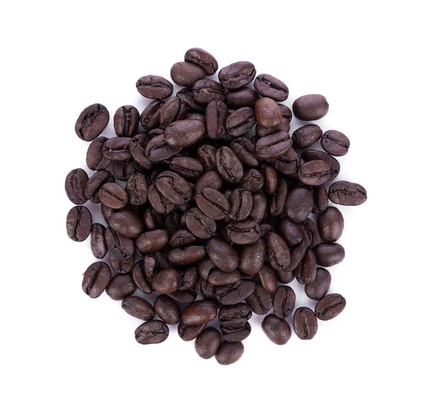 Kaffeebohne auf weißem Hintergrund — Stockfoto