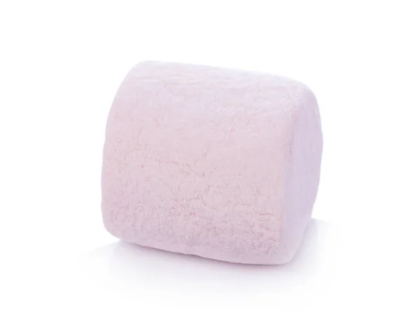 Marshmallows auf weißem Hintergrund — Stockfoto