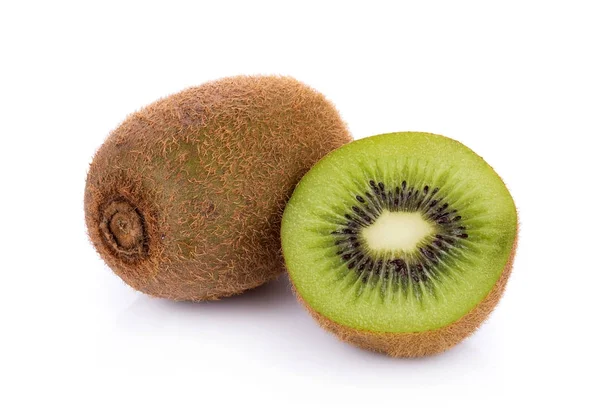 Kiwi-Frucht isoliert auf weißem Hintergrund — Stockfoto