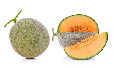 kavun beyaz arkaplanda izole