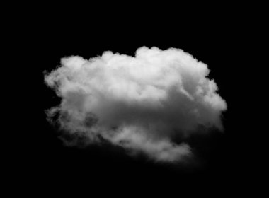 Siyah arkaplan üzerindeki bulutlar