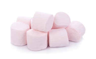 beyaz zemin üzerinde Marshmallows