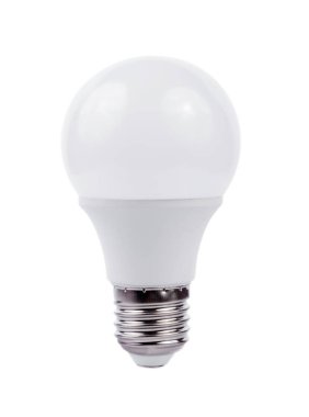 Ampul beyaz arkaplanda izole edildi