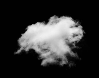 Siyah arkaplan üzerindeki bulutlar