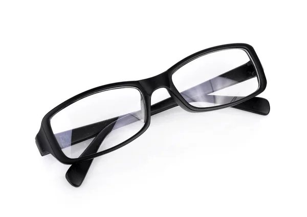 Óculos de olho preto isolado no fundo branco — Fotografia de Stock