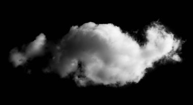 Siyah arkaplan üzerindeki bulutlar