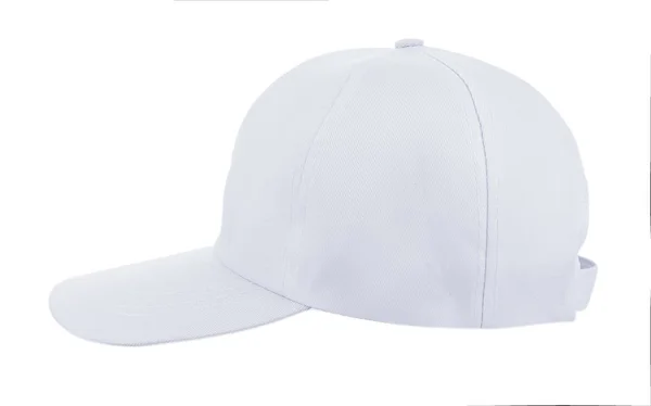 Chapéu branco isolado no fundo branco — Fotografia de Stock