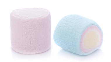 beyaz zemin üzerinde Marshmallows