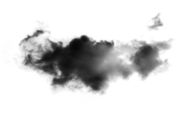 Siyah arkaplan üzerindeki bulutlar