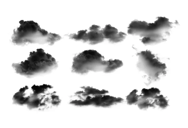 Nuvens no fundo branco — Fotografia de Stock